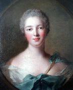 Jean Marc Nattier Portrait de Madame de Pompadour en Diane oil painting reproduction